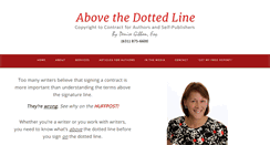 Desktop Screenshot of abovethedottedline.com